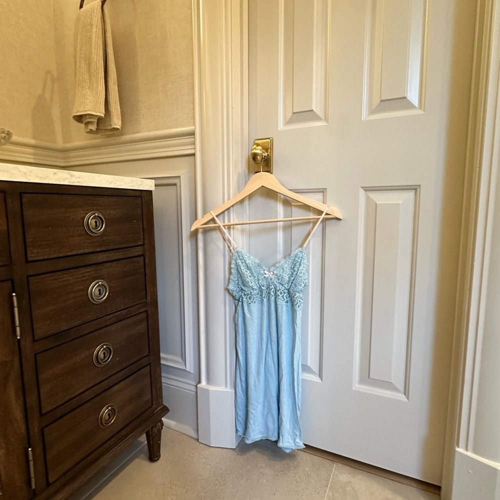 Eberjey Light Blue Lace Chemise